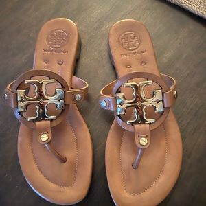 Tory Burch metal miller sandals size 6 1/2